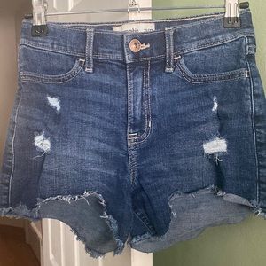 Kids Low rise denim shorts